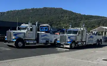 Randy's Towing fleet trucks